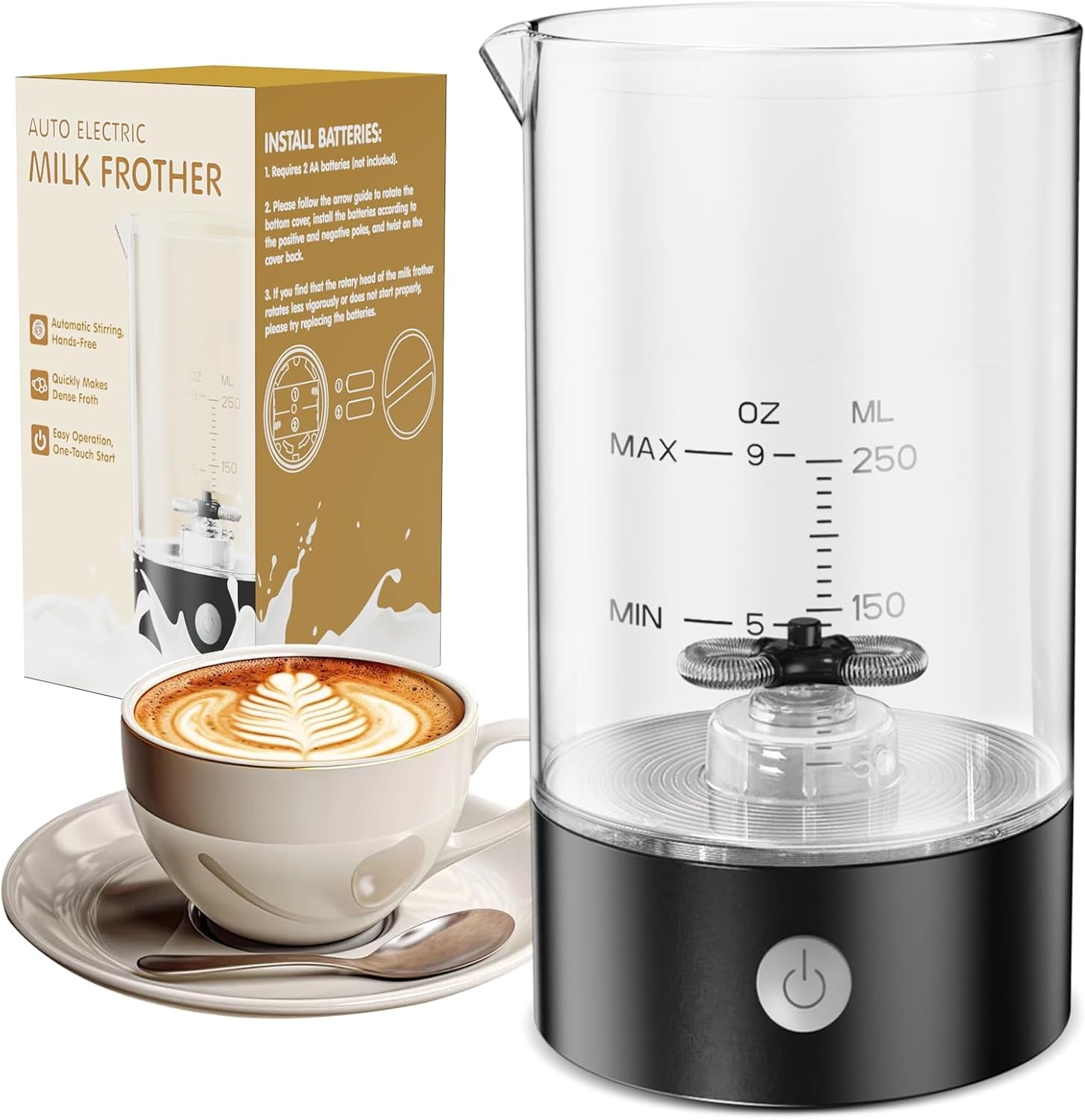 Frother Blender For Coffee - Handheld-free - One-button Battery