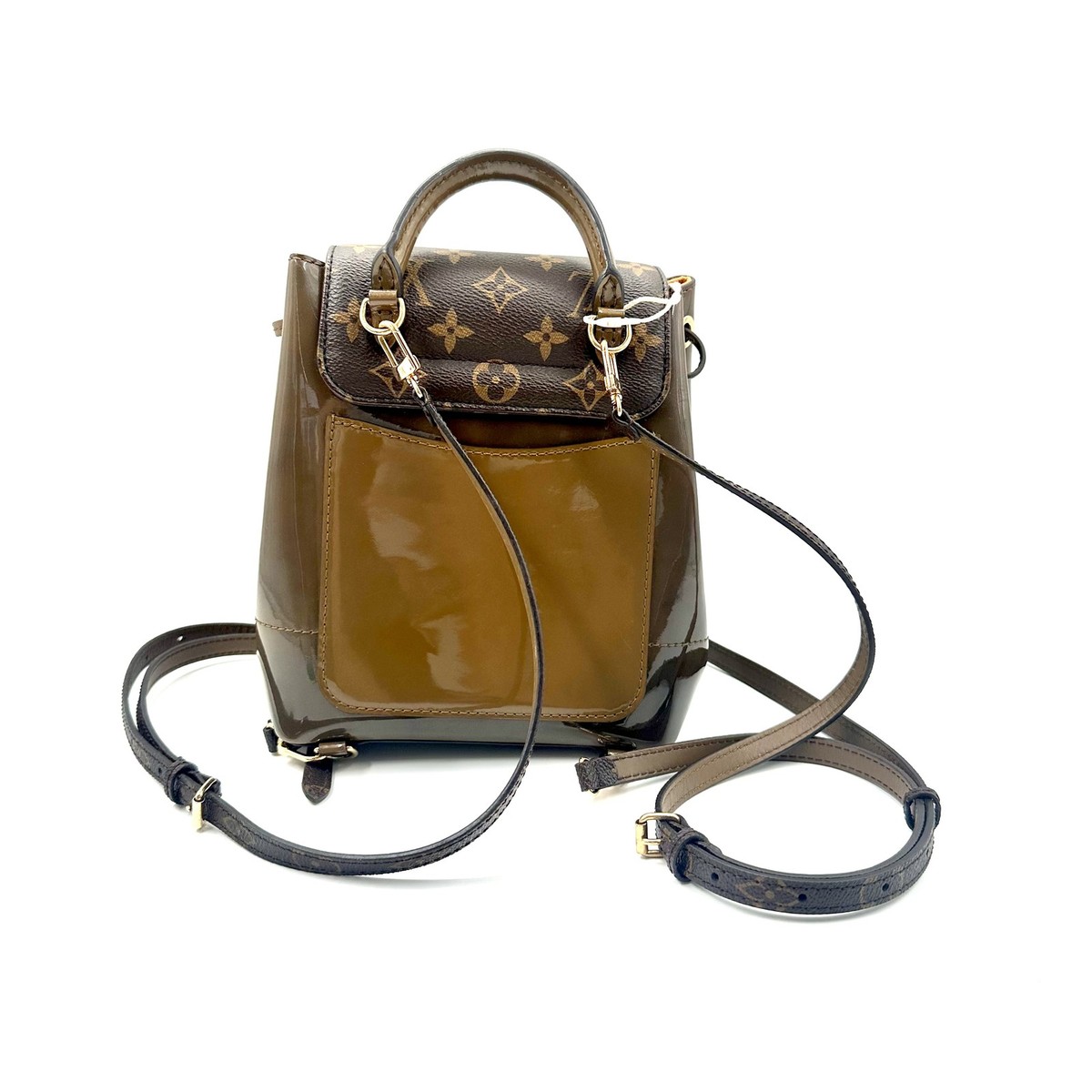 Louis Vuitton Hot Springs Vernis Monogram Canvas Backpack - Brown Louis Vuitton Hot Springs Vernis Monogram Canvas Backpack - Brown