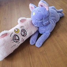 Sailor Moon Luna Plush Toy Set with Tissue Cover Collectible Merchandise