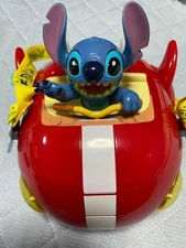 Tokyo Disney Resort Stitch Red Spaceship Popcorn Container Bucket Limited USED