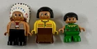 Vintage Lego Duplo Indian Family Mom Dad Child Chief 1998