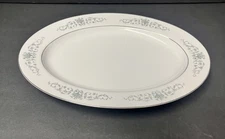 ROSE CHINA 12.5 " X 9" Oval Serving Platter In The Bordeaux Pattern Japan 3913