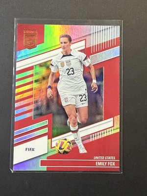 2022 23 PANINI~DONRUSS ELITE FIFA SOCCER~Emily Fox~USA~Refractor~