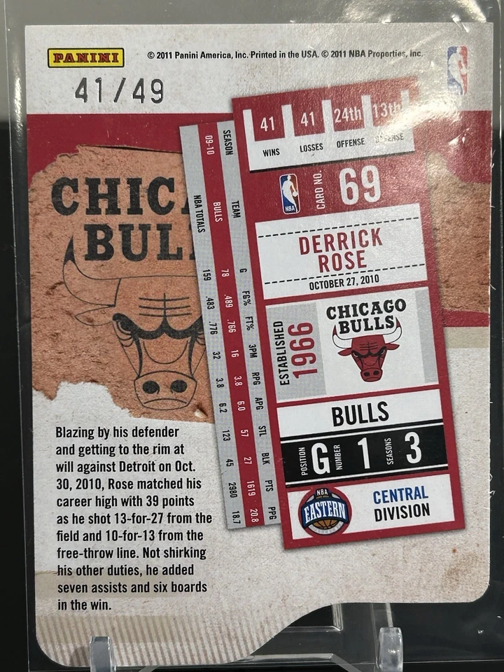 2010-11 Playoff Contenders Patches Die-Cut 41/49 - Imagem 2 de 2