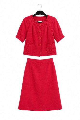 Moschino Cheap and Chic, Moschino Cheap And Chic Vintage Pink Jacket And Skirt Set Size 6/8