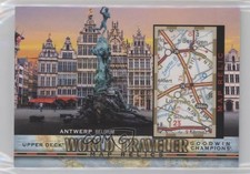 2021 Upper Deck Goodwin Champions World Traveler Map Relics Antwerp Belgium 0ms6
