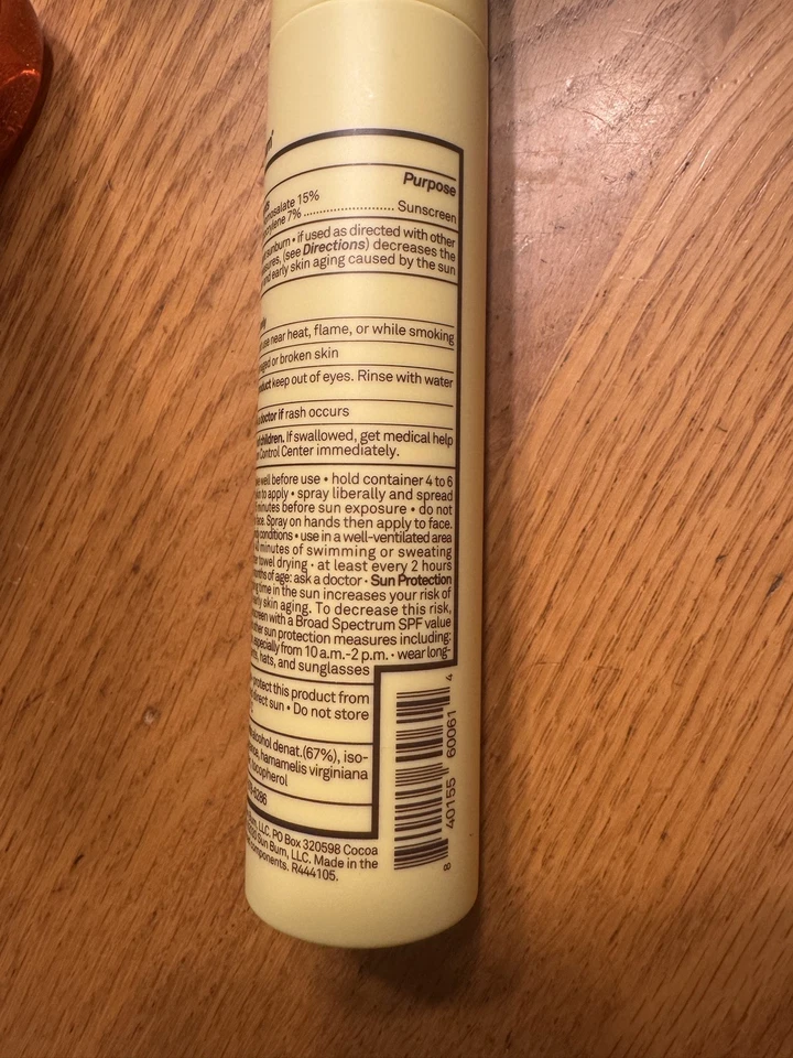 Spray protector solar refrescante Sun Bum FPS 45 protección transparente 3,4 fl. Oz Foto 4 de 4