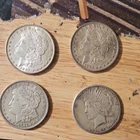 Morgan Silver Dollars 1887, 1885, 1921 $1 Coins Lot Silver