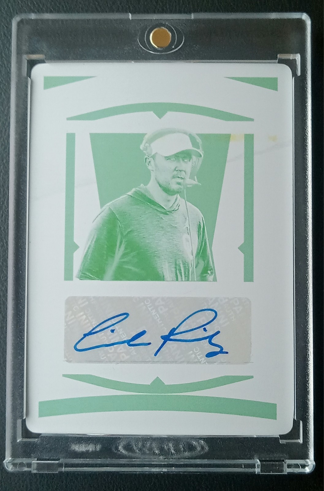 2020 National Treasures Collegiate  Lincoln Riley #1/1 Printing Plate. Sooners!!