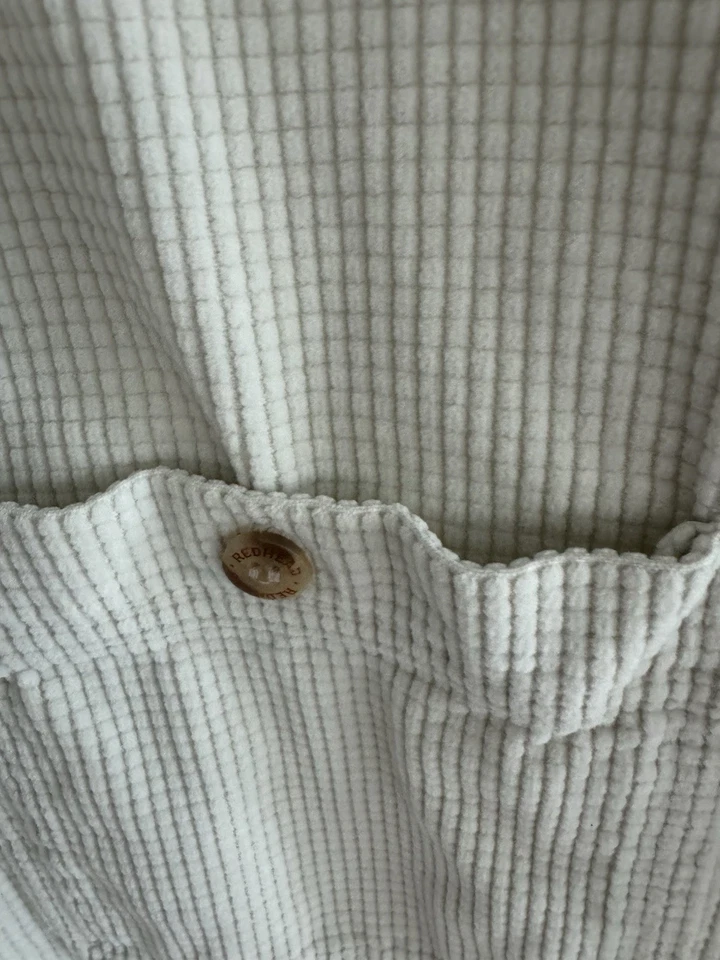 Camisa De Colección Pelirroja Tradición Exterior Abotonada Pana Cuello Cambray Marfil L Foto 3 de 4