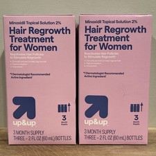 Up  Up Hair Regrowth Treatment Women 3 2fl oz bottles 3 months supply - 2 Boxes