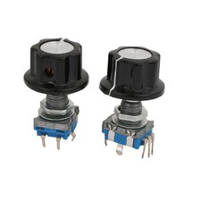 Bouton plastique 360 Degré 7 borne numérique momentané bouton Sélecteur 2pcs