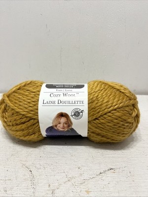 Loops & Threads Cozy WOOL YARN Golden Rod #2610 50% WOOL One 4.5oz Gold Ochre