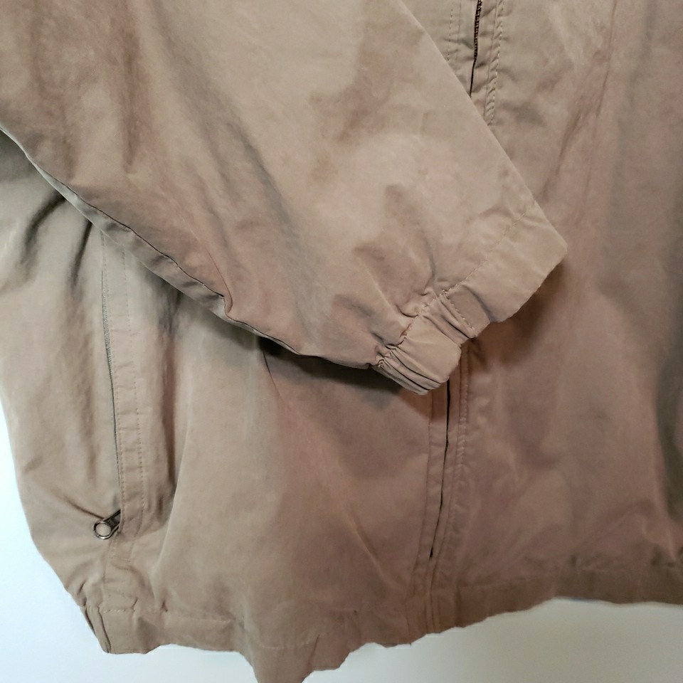 Columbia Mens Large Windbreaker Jacket Boxy Full Zip Mesh Lined Military GREEN thumbnail 4