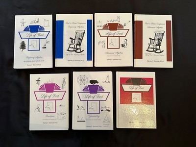 Life of Fred Math Set: Fractions, Decimals, Beg. & Adv. Algebra, Geometry
