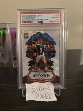 2025 Panini Donruss Optic JOE BURROW WHITE PANDORA /25 PSA 10