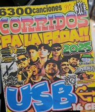 Usb Con Musica Corridos Pa La Peda Con 6,300 Canciones