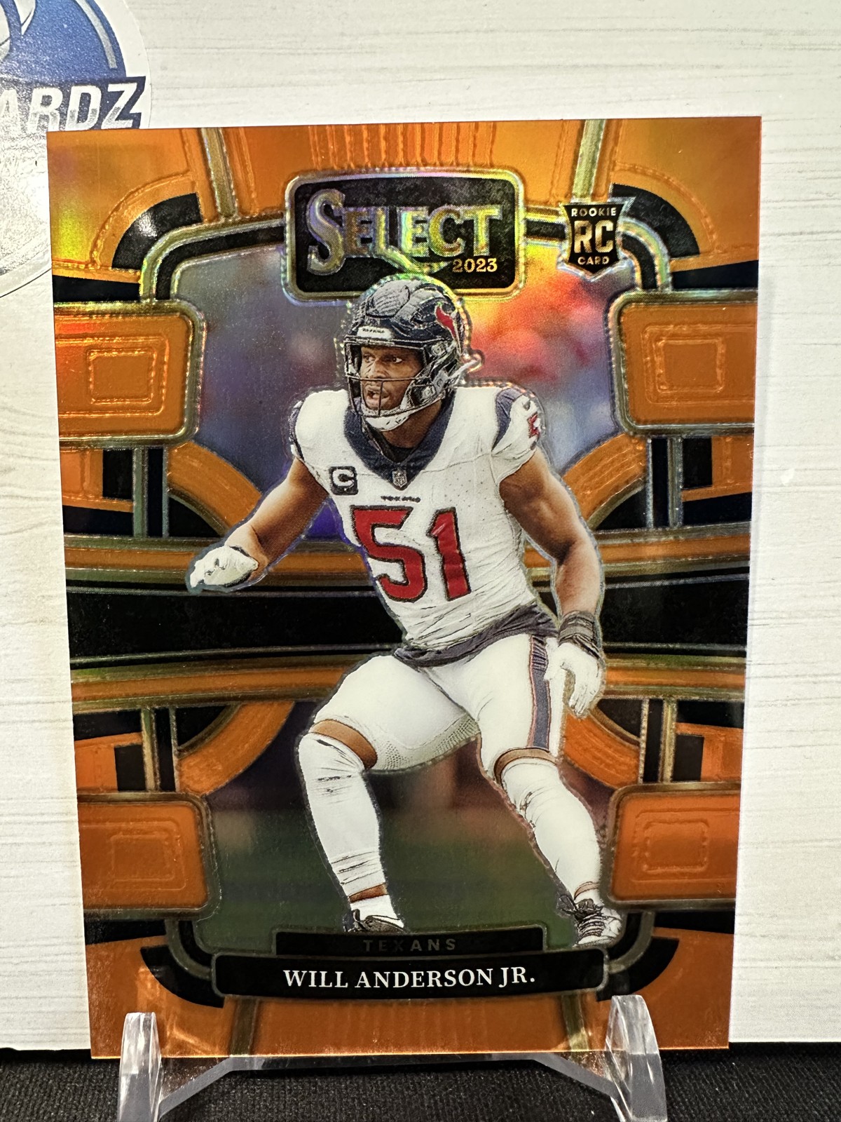 2023 Panini Select - Concourse Will Anderson #40 Orange Prizm /49 (RC)