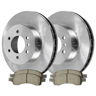 4Pcs Ceramic Brake Pad Set 2Pcs Disc Brake Rotors Kit Front for GMC Acadia 07-13