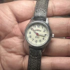 Works VTG Timex Expedition Indiglo Women's Brown Leather 26mm Dial Quartz Watch