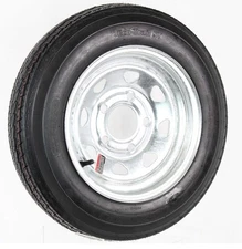 Trailer Tire On Rim 4.80-12 480-12 4.80X12 Lrb 5 Lug Wheel Galvanized Spoke