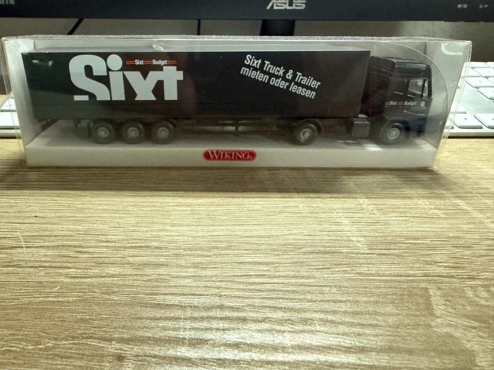 Wiking 1:87 5160236 Iveco Camion Semi-Baudrier Sauter Plateau Neuf En Carton - Photo 1/1