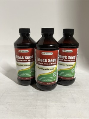 3x Best Naturals - Black Cumin Seed Oil - Premium Formula 8 Fl Oz  | EXP 02/2028