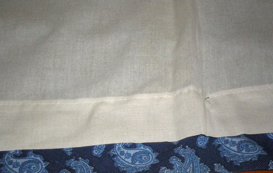 CONJUNTO DE CORTINAS FORRADAS PAISLEY AZUL CLUBE COUNTRY TOMMY Hilfiger 40 x 87 - Imagem 2 de 2