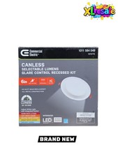 Commercial Electric Premium Series LED Baffle Canless Recessed Light 6" LED