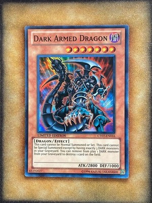 Yugioh Dark Armed Dragon CT07-EN016 Super Rare Limited Edition LP