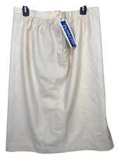 Pendleton 100 Virgin Wool Skirt Silver Frost Women's Size 16 Lined Made in USA
