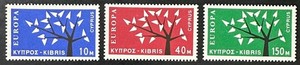 CYPRUS  219 - 221  Lovely  Mint  NEVER  Hinged  Set