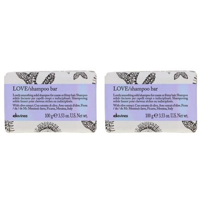 Davines LOVE Smoothing Shampoo Bar 3.53 oz 2 Pack
