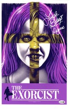 Linda Blair signed 11x17 Poster Regan MacNeil - The Exorcist JSA Authentication