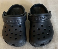 Crocs Black Iconic Foam Clog Sandal Child 6