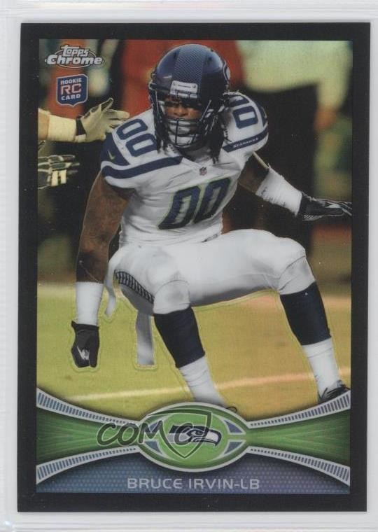 2012 Topps Chrome Black Refractor 59/299 Bruce Irvin #176 Rookie RC 2u6