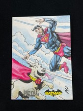 2025 Skybox Metal Universe Batman Superman Sketch 1/1 Darren Emond