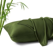 Pillow Cases Standard Size, Standard 20"x26" -Pack of 2 10- Olive Green