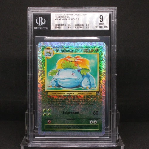 🔥 BGS 9 MINT VENUSAUR REVERSE HOLO | LEGENDARY COLLECTION 18/110 | 0.5 OFF GEM