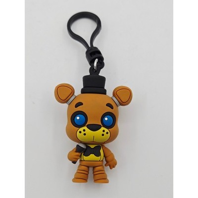 Five Nights at Freddys Freddy Fazbear 3D Bag Clip Keychain FNAF Figure