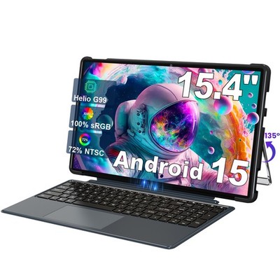 2026 Jumper 15.4'' Tablet with Keyboard 8GB RAM 256GB ROM Android 10000mAh Google