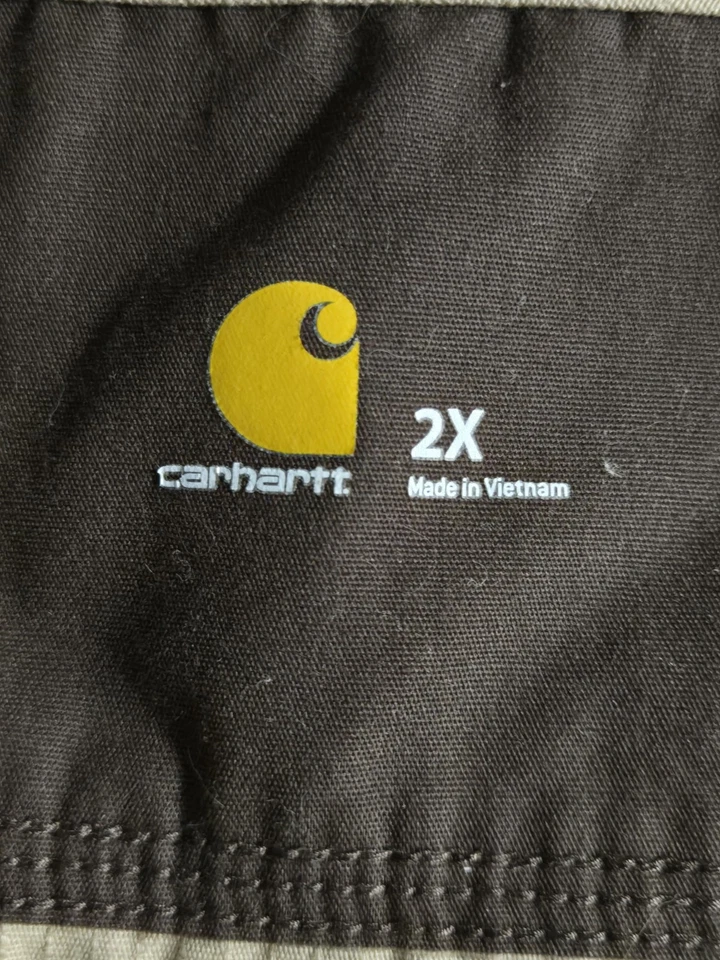 Carhartt мужской скраб верхний размер 2 X желтовато-коричневый с 1 нагрудный карман груди 29,5»/L 29,5» - Изображение 3 из 4