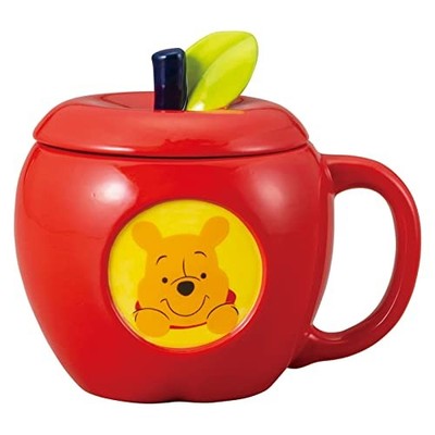 Disney ''Winnie the Pooh'' Mug with Lid Apple Approx. 340ml SAN3704