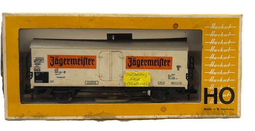 HERKAT Spur HO 1301 GLEISREINIGUNGSWAGEN DB JAGERMEISTER Waggon - komplett - Karton | Zustand: Used