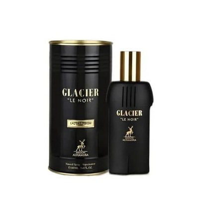 Maison Alhambra Glacier Le Noir 3.4 Oz Eau De Parfum Spray for Men New in Box