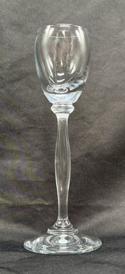 Vintage European Cordial Aperitif Stem Glass Late 20th Century Home Bar Decor 