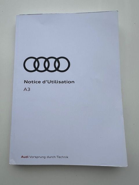 Notice constructeur Audi A3 4ème Génération livret bord complet 2020-2024 sous étui