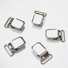 4pcs Metal Suspenders Clips Replacement Heavy Duty Rugged Fasteners 0.98/1.97in