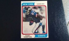 Rodney Hampton New York Giants 1992 SCPGM #77 RARE ODDBALL