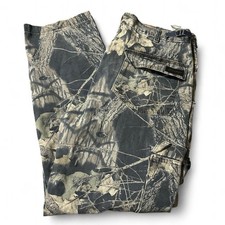 Vintage 90s Mossy Oak Camo Baggy Cargo Pants Size Medium